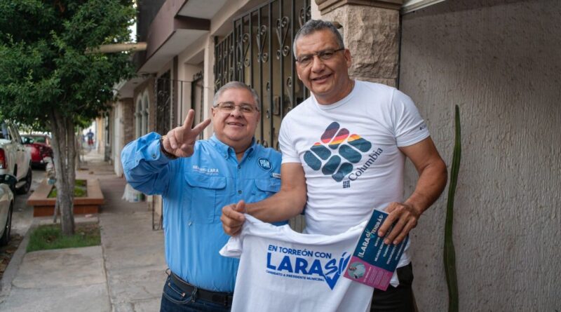 #Campaña2024. Sergio Lara Galván visita la colonia Las Torres