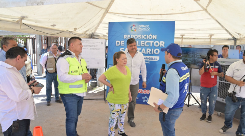 #GP. Alcaldesa Leticia Herrera Ale supervisa obras del nuevo colector de drenaje en la colonia Felipe Ángeles