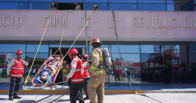 #GP. Con simulacro de incendio en la Presidencia Municipal conmemoran en Gómez Palacio el Día Nacional de Protección Civil