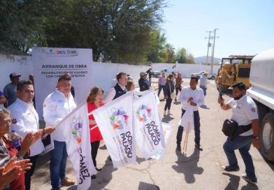 #GP. Gobernador del Estado Esteban Villegas y Alcaldesa Leticia Herrera Ale inician 3 obras de pavimentación en Gómez Palacio