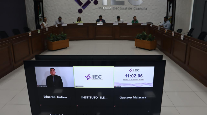 #IEC. Sesión Extraordinaria de Consejo General del 15 de octubre de 2024