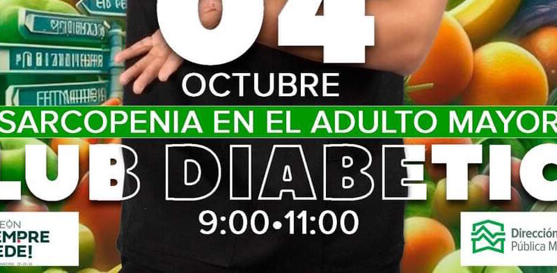 #Torreón. Club diabético se reunirá para abordar el tema de sarcopenia en el adulto mayor