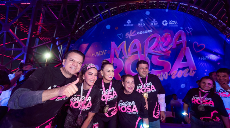 #Durango. Explota de color y brillo La Laguna con “Marea Rosa Glow 5k”