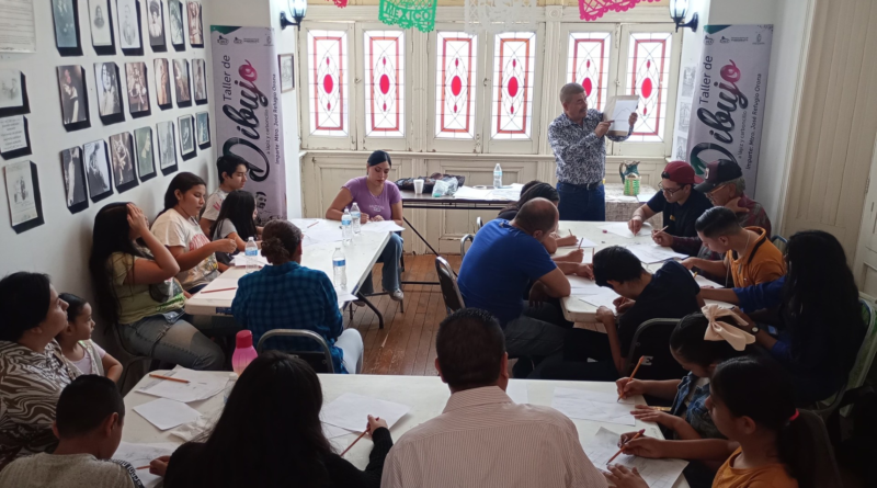 #Lerdo. CONCLUYE CON ÉXITO TALLER DE DIBUJO EN CHALET GOROSAVE*