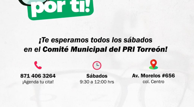 #Torreón. INICIA EL PROGRAMA: SEGUIMOS VIENDO POR TI