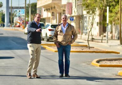 #Torreón. Román Alberto Cepeda González supervisa la obra del Corredor Matamoros