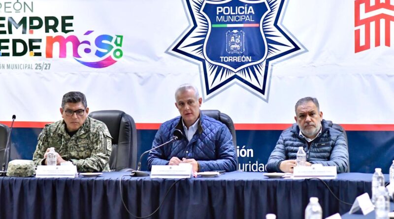 #Torreón. Román Alberto Cepeda González preside la primera reunión de seguridad de la Administración 2025-20026-2027