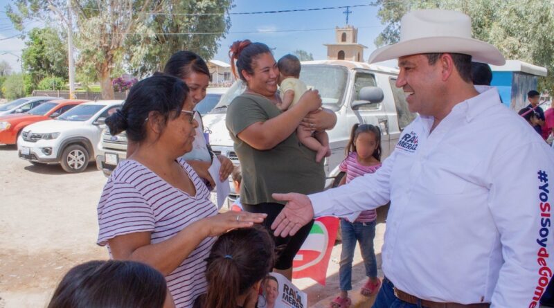 #CampañasDurango. Los habitantes del campo gomezpalatino manifestaron su abierto apoyo a Raúl Meraz,