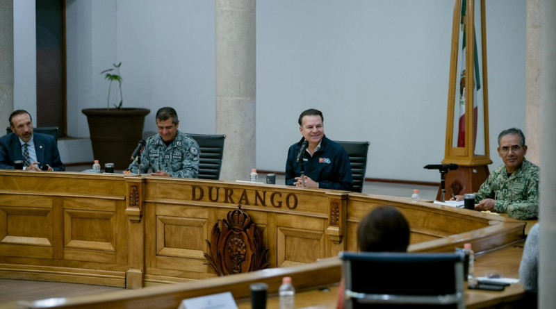 #Durango. La coordinación entre corporaciones estatales, Ejército y Guardia Nacional fortalece la seguridad y la llegada de inversiones a Durango: Esteban Villegas*