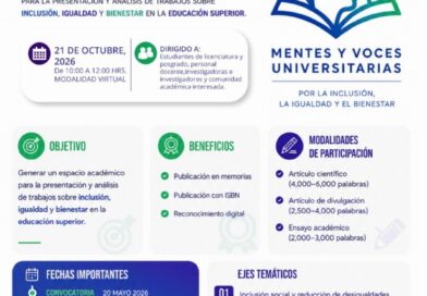 #UAdeC. Convoca UAdeC a Participar en el Simposio “Mentes y Voces Universitarias por la Inclusión, la Igualdad y el Bienestar”