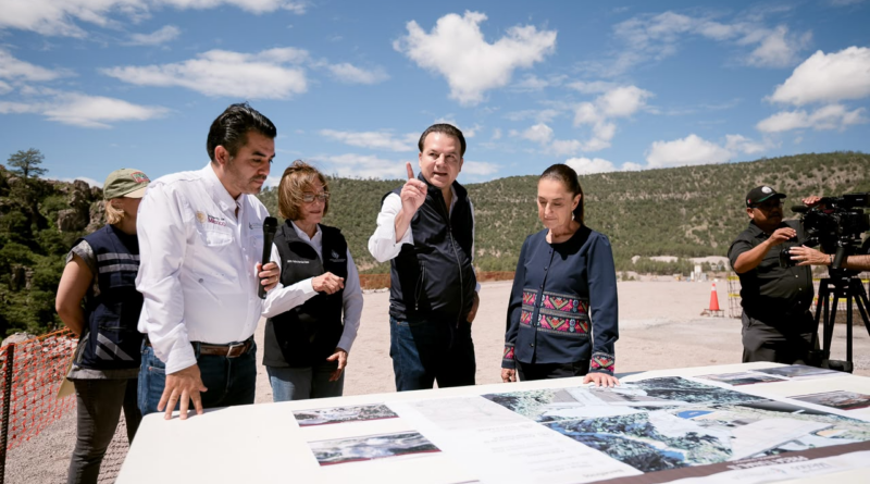 #Durango. Presa Tunal II avanza; supervisan presidenta Claudia Sheinbaum y gobernador Esteban Villegas una de las obras hídricas más importantes para Durango*