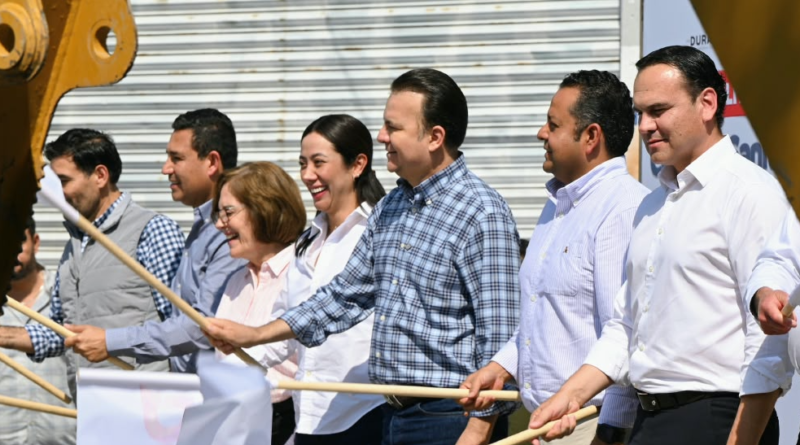 #GP. Con inversión de 7.4 millones de pesos, Betzabé Martínez y Esteban Villegas arrancan rehabilitación del Colector Hidalgo*