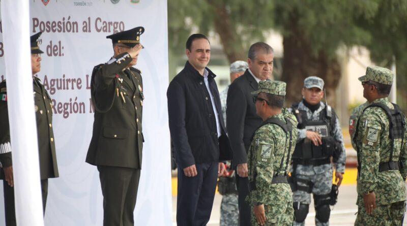 #Coahuila. REFRENDA GOBERNADOR COORDINACIÓN CON NUEVO MANDO DE LA XI REGIÓN MILITAR