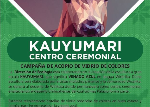 #GP. Realizan colecta de vidrio de colores para la creación de la escultura “Kauyumari”*