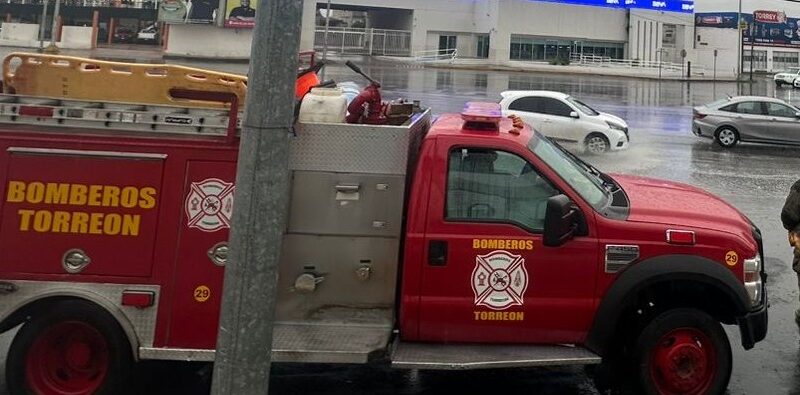 #Torreón. Protección Civil y Bomberos refuerza recorridos en Torreón debido a las lluvias registradas