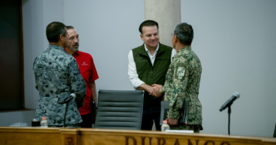 #Durango. Seguiremos haciendo equipo con las Fuerzas Federales para mantener la paz en Durango; todo mi respaldo al Ejército, a la Guardia Nacional y a la Marina*
