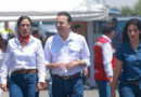#GP. Betzabé Martínez y Esteban Villegas supervisan la pavimentación de la calle Unzueta