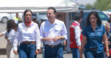 #GP. Betzabé Martínez y Esteban Villegas supervisan la pavimentación de la calle Unzueta