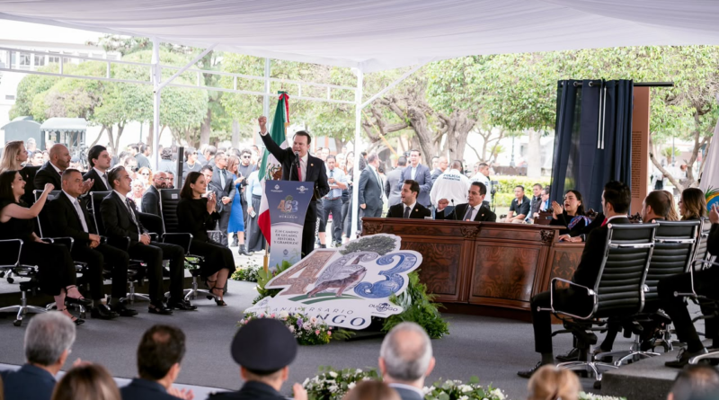 #Durango. En el 463 aniversario de la ciudad, la unidad hará posible que Durango se convierta en uno de los grandes estados de México: Gobernador Esteban Villegas*