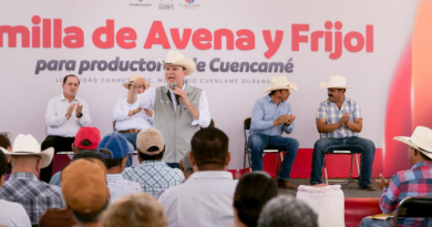 #Durango. Cuencamé recibe 90 toneladas de semilla de avena, 50 de frijol y 40 de suplemento alimenticio para mejorar la producción del campo*