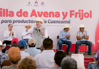 #Durango. Cuencamé recibe 90 toneladas de semilla de avena, 50 de frijol y 40 de suplemento alimenticio para mejorar la producción del campo*
