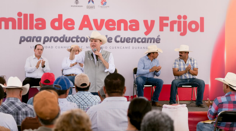 #Durango. Cuencamé recibe 90 toneladas de semilla de avena, 50 de frijol y 40 de suplemento alimenticio para mejorar la producción del campo*