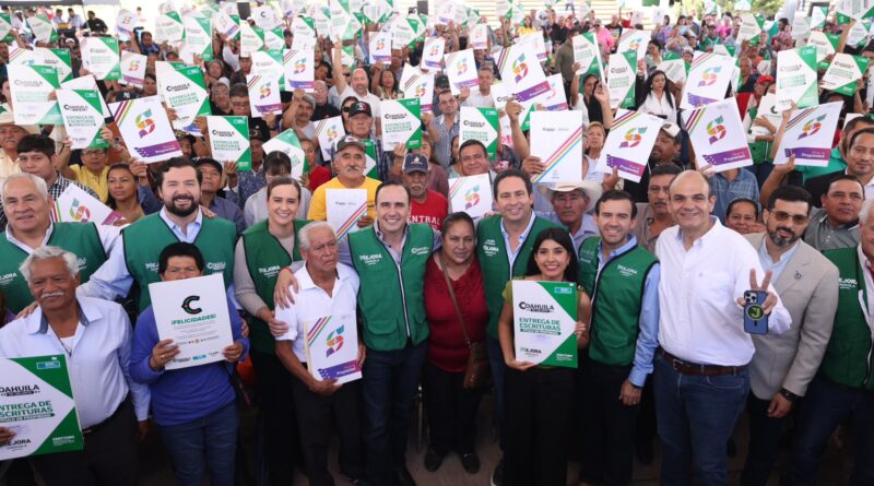 #Coahuila. INICIAMOS LA ENTREGA DE MILES DE ESCRITURAS PARA TODAS LAS REGIONES DE COAHUILA: MANOLO