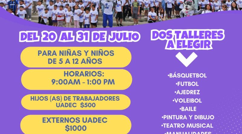 #UAdeC. Invita la UAdeC Unidad Laguna al Curso de Verano para Niños y Niñas “Lobos Camp 2026”