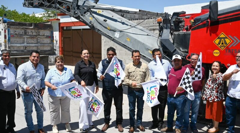 #Lerdo. SUSY TORRECILLAS ARRANCA PAVIMENTACIÓN EN COLONIA LOS SAUCES*