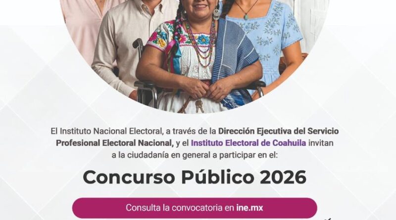 #IEC. Presenta IEC Convocatoria del Concurso Público 2026