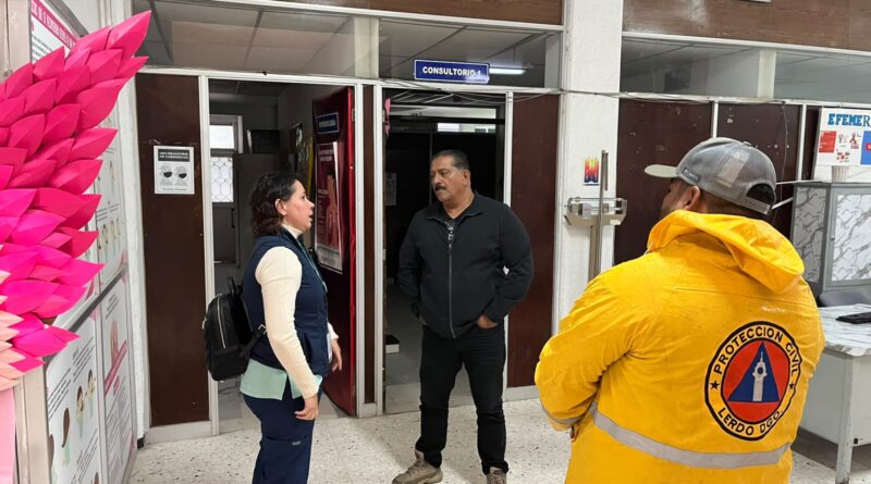 #Lerdo. SUPERVISA PROTECCIÓN CIVIL Y SERVICIOS PÚBLICOS INSTALACIONES DEL CENTRO DE SALUD DE LA VIÑA*