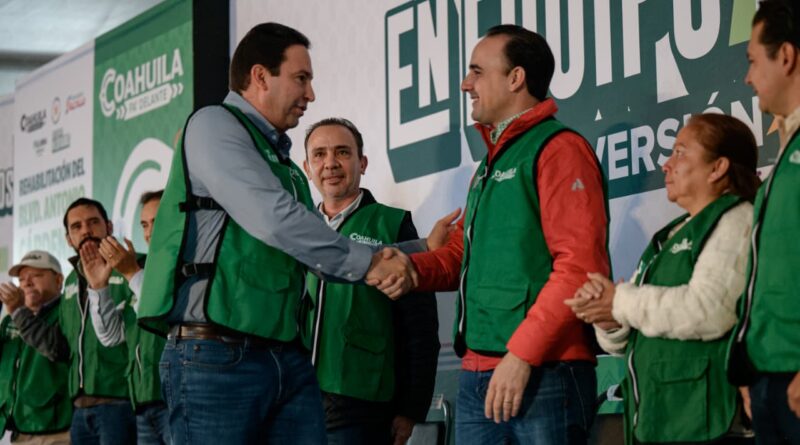 #Coahuila. ‘EN EQUIPO LE ENTRAMOS’ CON GRANDES OBRAS EN TODO EL ESTADO: MANOLO