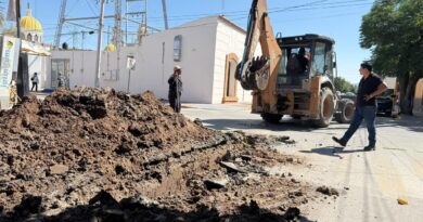 #SAPAL REPARA TUBERÍA DE DRENAJE EN CALLE ALLENDE; PIDEN TOMAR RUTAS ALTERNAS*